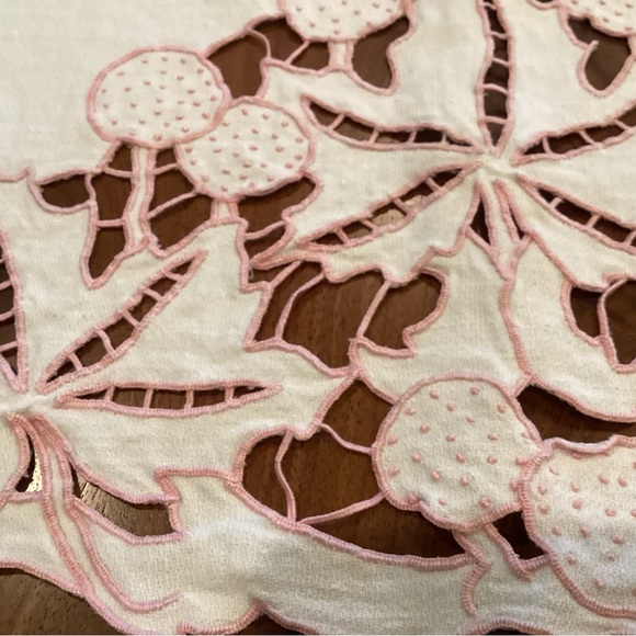 Vintage Linen Cutwork Table Runner - Picture 3 of 4